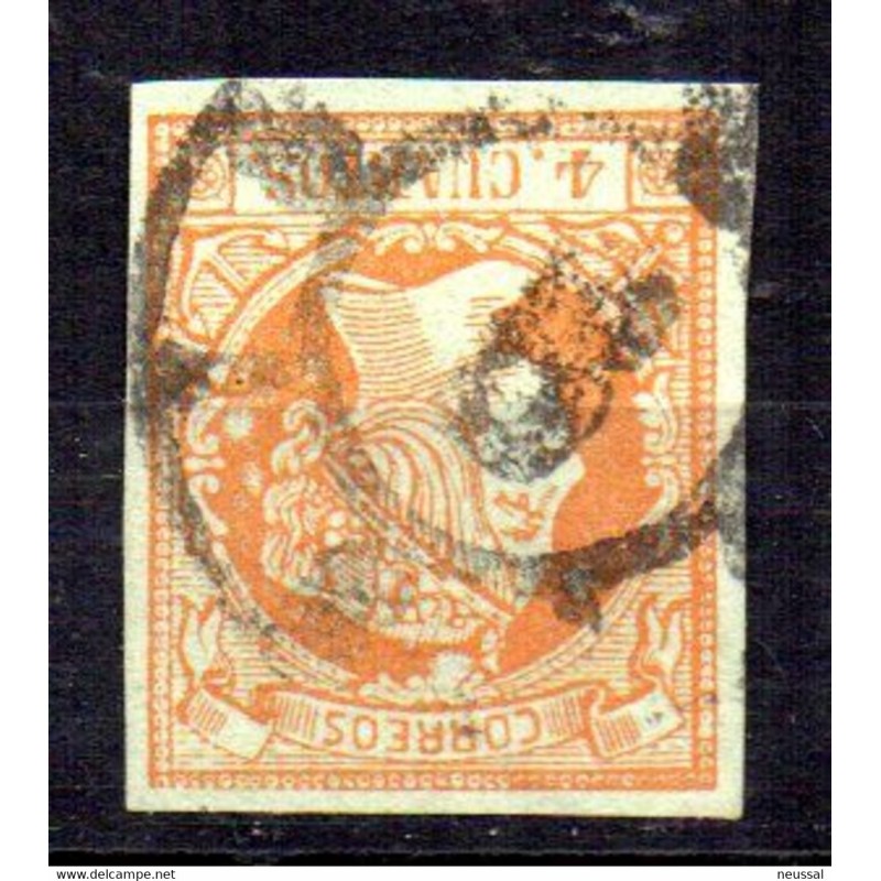 Sello cuatro cuartos de 1860 rueda de carreta 6 Sello cuatro cuartos de 1860 rueda de carreta 6
