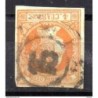 Sello cuatro cuartos de 1860 rueda de carreta 15