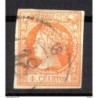 Sello cuatro cuartos de 1860 rueda de carreta 18