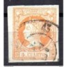 Sello cuatro cuartos de 1860 rueda de carreta 43