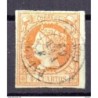 Sello cuatro cuartos de 1860 matasellos de padron