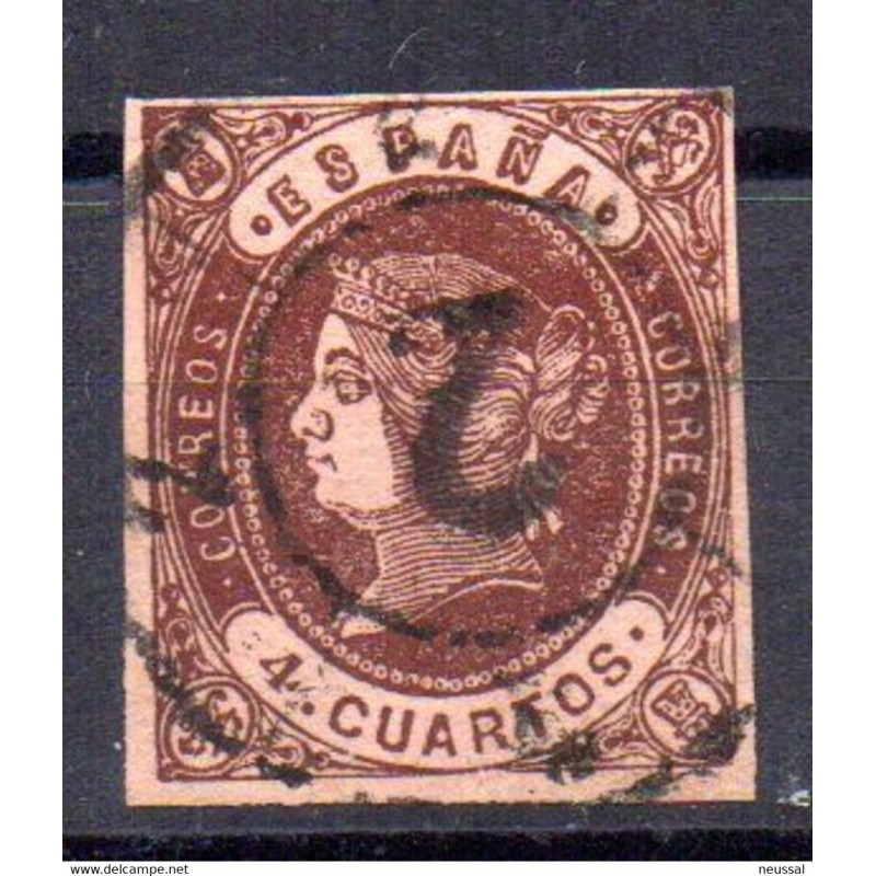 Sello cuatro cuartos de 1862 rueda de carreta 2 Sello cuatro cuartos de 1862 rueda de carreta 2