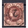 Sello cuatro cuartos de 1862 rueda de carreta 2
