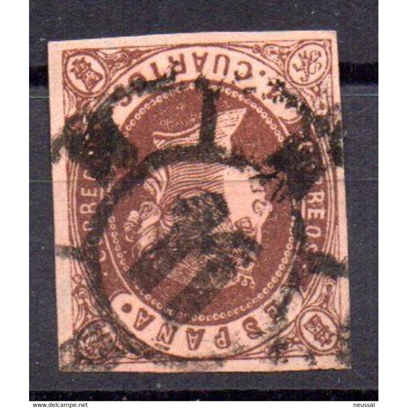 Sello cuatro cuartos de 1862 rueda de carreta 11 Sello cuatro cuartos de 1862 rueda de carreta 11