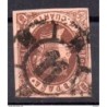 Sello cuatro cuartos de 1862 rueda de carreta 11
