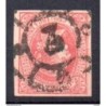Sello cuatro cuartos de 1864 rueda de carreta 3