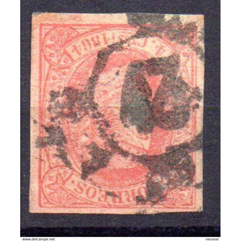 Sello cuatro cuartos de 1864 rueda de carreta 43 Sello cuatro cuartos de 1864 rueda de carreta 43
