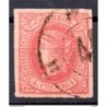 Sello cuatro cuartos de 1864 rueda de carreta 44