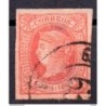 Sello cuatro cuartos de 1864 rueda de carreta 63