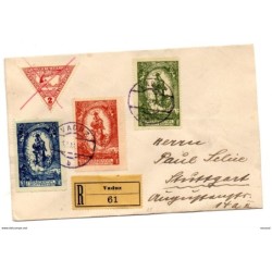 Carta con matasellos de vaduz 1920