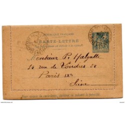 Entero postal circulada de 1902 y en su interior otro entero sin circular