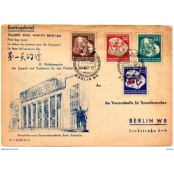 Carta  con serie 414 Berlin de 1951