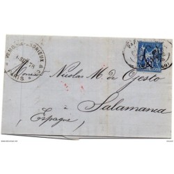 Carta de 1878 paris direccion salamanca