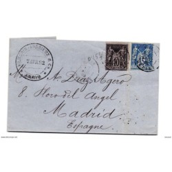 Carta de 1882 paris  a españa