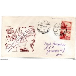 Carta con matasellos ambulante de algeciras de 1951