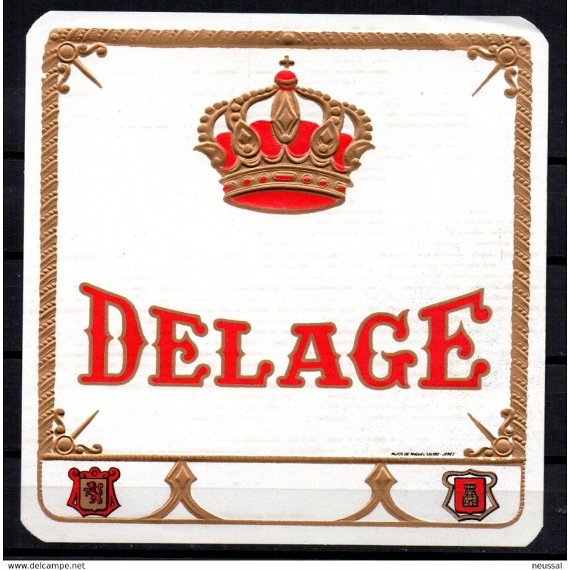 Etiqueta de Delage Etiqueta de Delage
