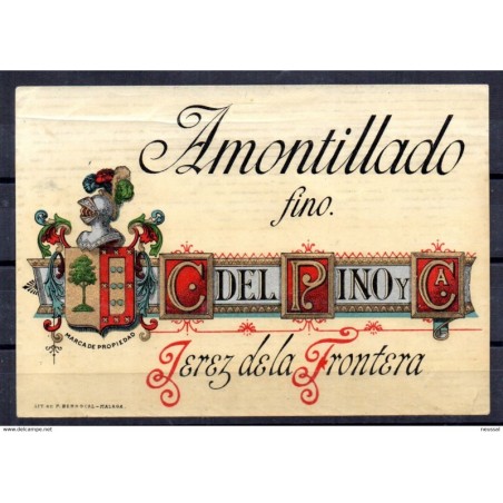 Etiqueta de Amontillado fino