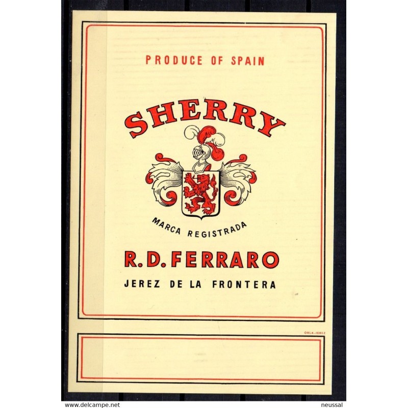 Etiqueta de sherry Etiqueta de sherry
