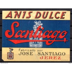 Etiqueta de Anis dulce Santiago