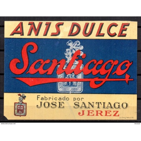 Etiqueta de Anis dulce Santiago