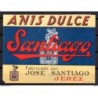 Etiqueta de Anis dulce Santiago