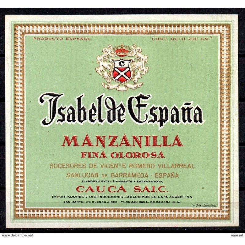 Etiqueta de isabel de españa Etiqueta de isabel de españa