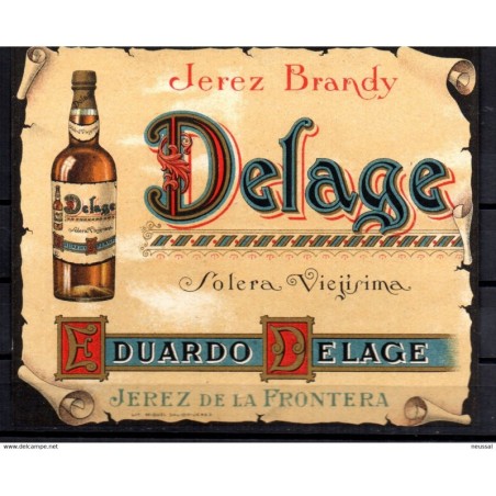 Etiqueta de Delage brandy