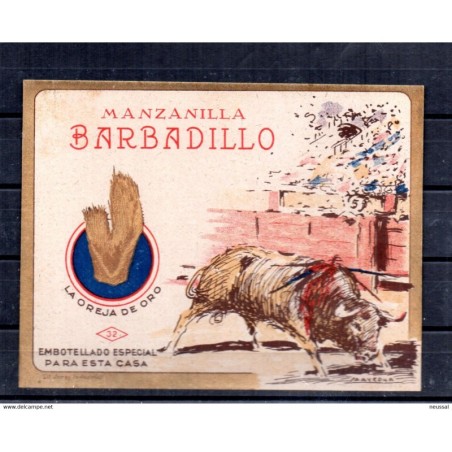 Etiqueta de barbadillo la oreja de oro