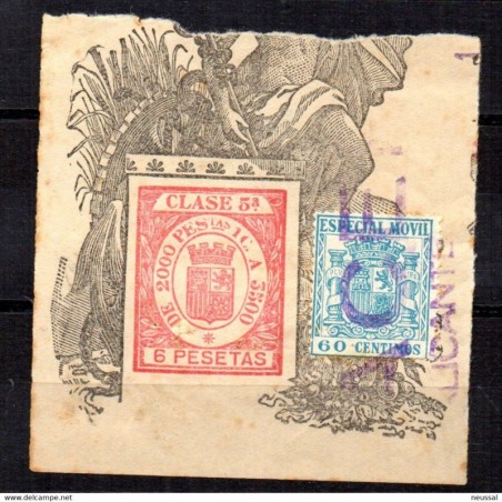 Fragmento fiscal matasello alicante
