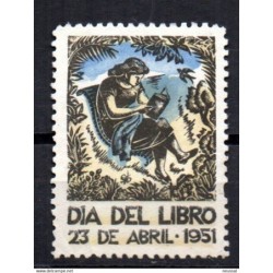 Viñeta  dia del libro de 1951