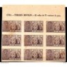 Bloque de 9 sellos de  timbres de cuba