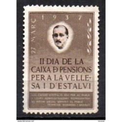 Viñeta dia de la caixa de pensions de 1937