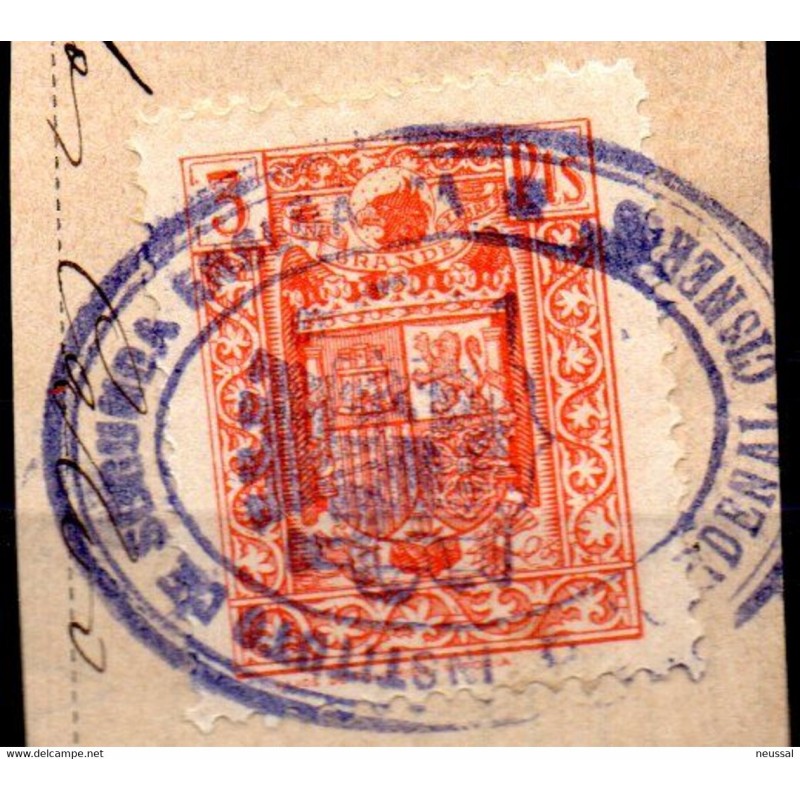 Fiscal de 3 pts con matasellos bonito Fiscal de 3 pts con matasellos bonito