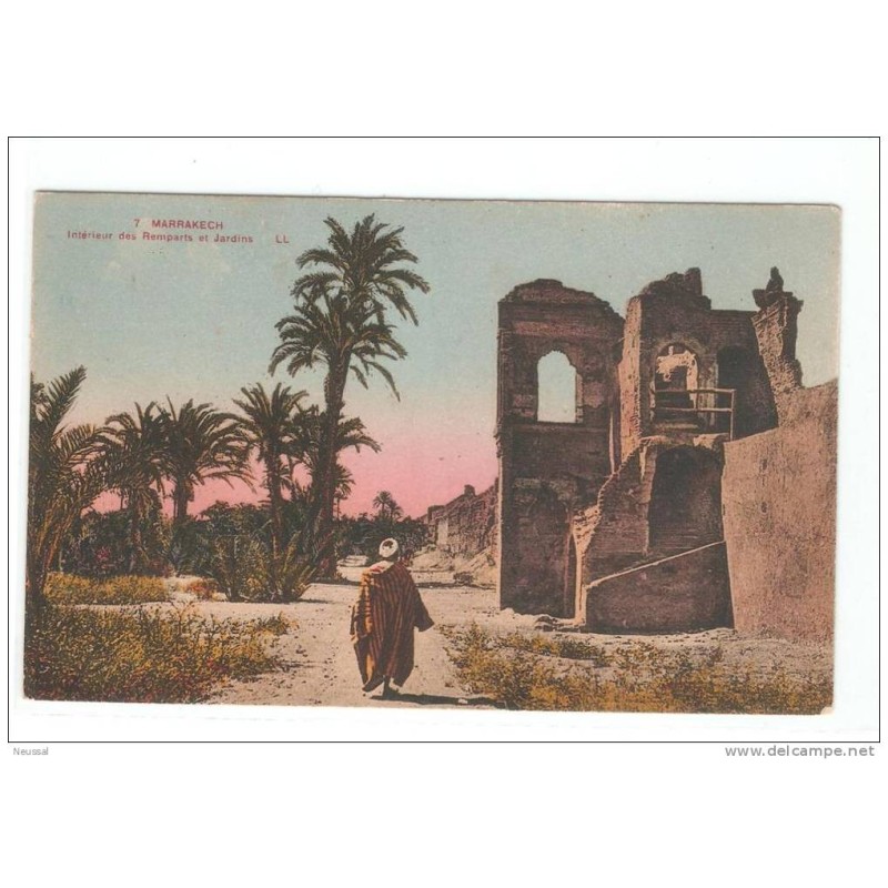 Tarjeta postal de marrakech 1942 Tarjeta postal de marrakech 1942