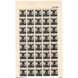 Bloque de  40 sellos de auxilio de invierno