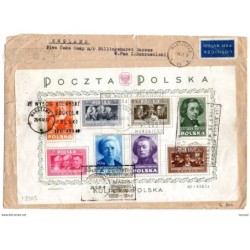 Carta con hb9 de polonia