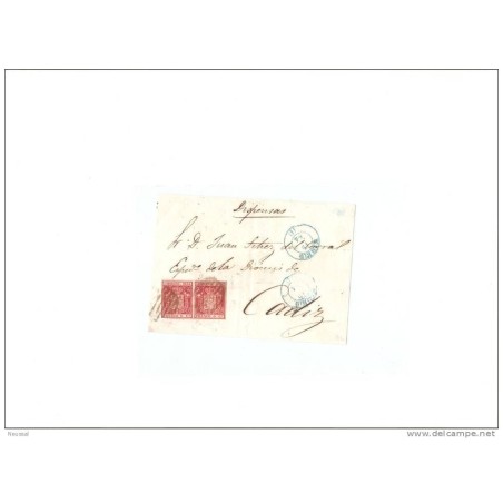 Frontal carta matasello  azul