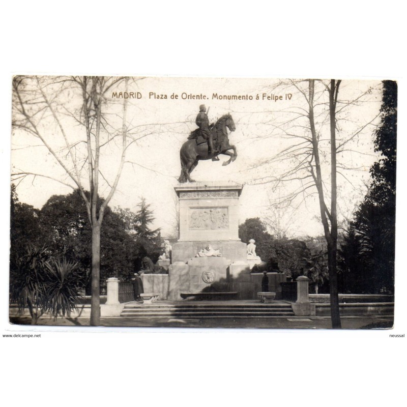 Tarjeta postal de Madrid Plaza de oriente Tarjeta postal de Madrid Plaza de oriente