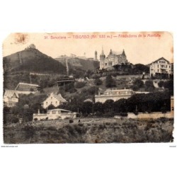 Tarjeta postal de Barcelona  Tibidabo
