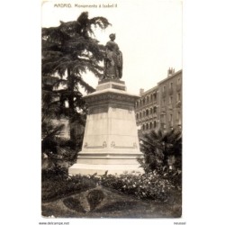 Tarjeta postal de Madrid Monumento a Isabel II