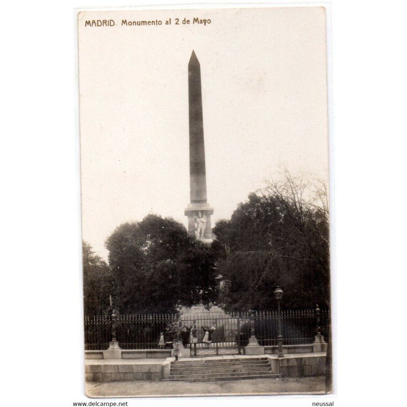 Tarjeta postal de Madrid Monumento al 2 mayo Tarjeta postal de Madrid Monumento al 2 mayo