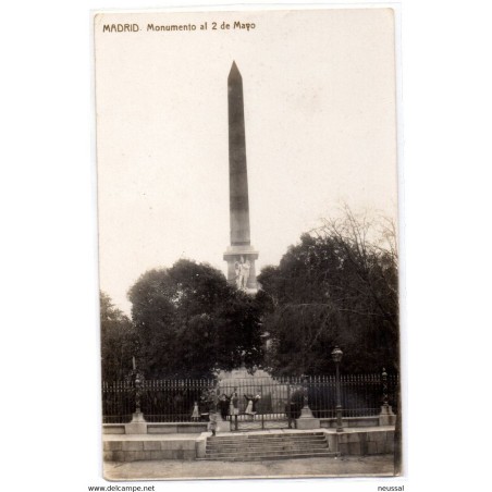 Tarjeta postal de Madrid Monumento al 2 mayo