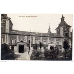 Tarjeta postal de Madrid el ayuntamiento