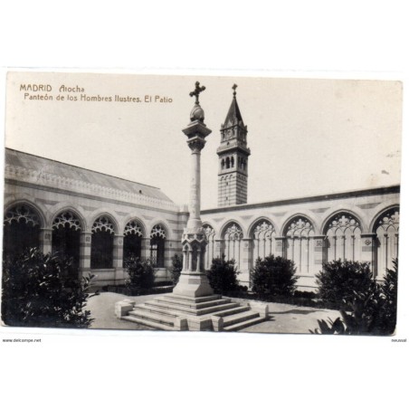 Tarjeta postal de Madrid panteon de los hombres ilustres