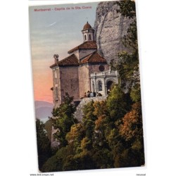 Tarjeta postal de Motserrat capilla sta cueva
