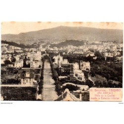 Tarjeta postal de Barcelona vista de la capital