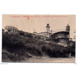 Tarjeta postal de  Barcelona  vista general del palacio de fiestas