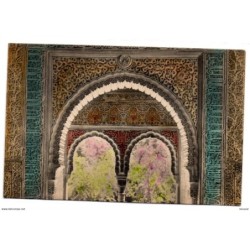 Tarjeta postal   Alhambra detalle decorativo