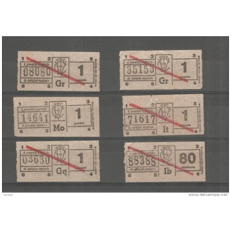 Ficha con tickets tranvia
