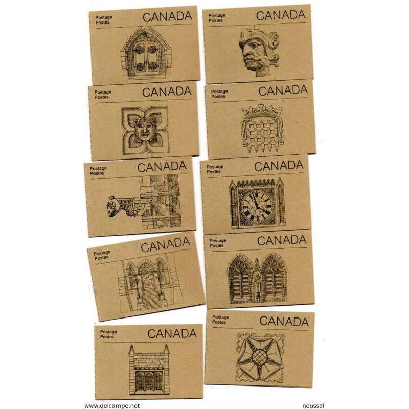 10 carnets con la portada diferentes n C987 canada 10 carnets con la portada diferentes n C987 canada